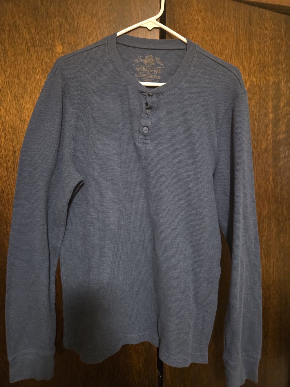 American Rag Men's Long-Sleeve Henley - Slate Blue